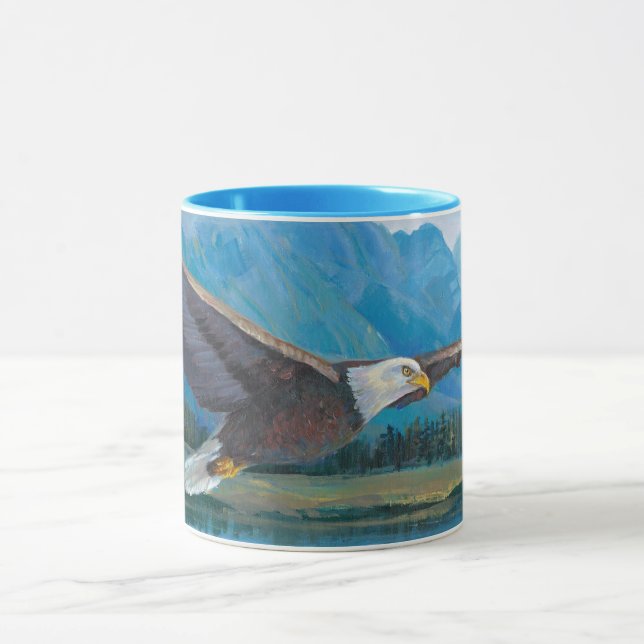 Taza El águila calva se eleva (Centro)