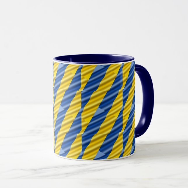Taza El amarillo azul de Ucrania inspiró la paz sin gue (Anverso derecho)