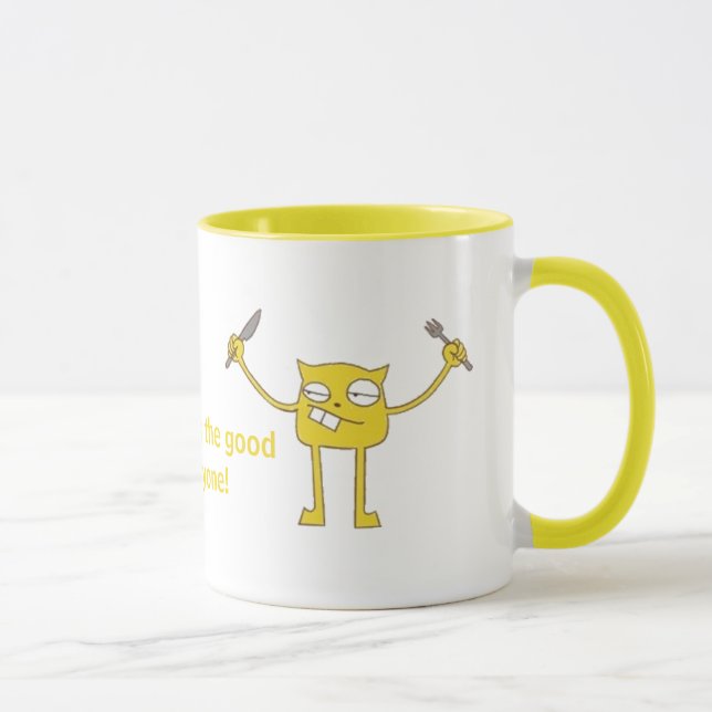 Taza ¡El amarillo ve lo bueno en todos! (Derecha)