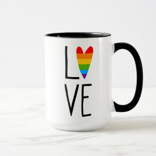 Taza El amor arcoiris