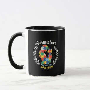 Taza El amor de la tía no tiene conciencia del autismo 