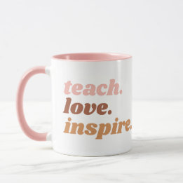 Taza El amor de las clases inspira la apreciación de lo