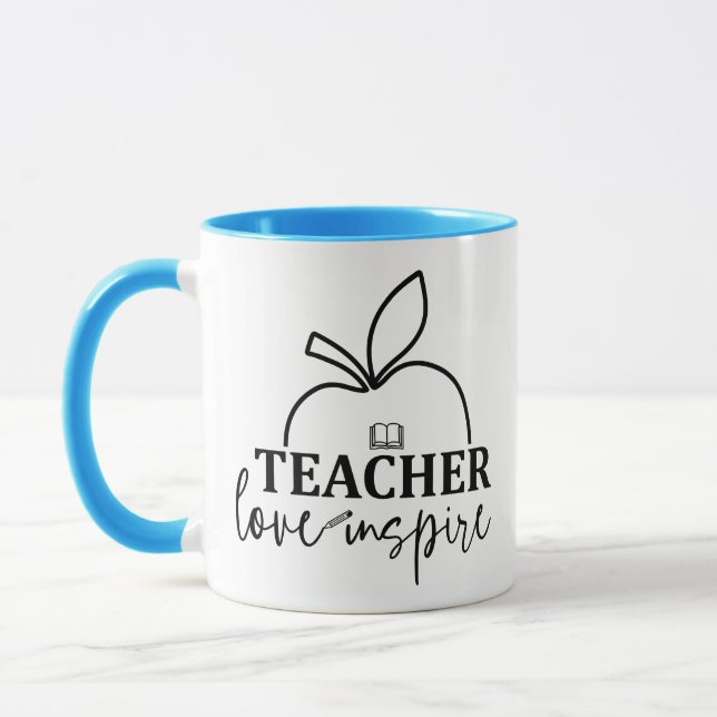 Taza El amor de los profesores inspira a divertirse (Izquierda)
