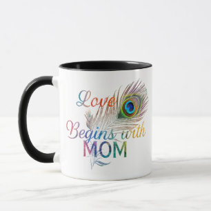 Taza El amor empieza con mamá" - Famoso peluche