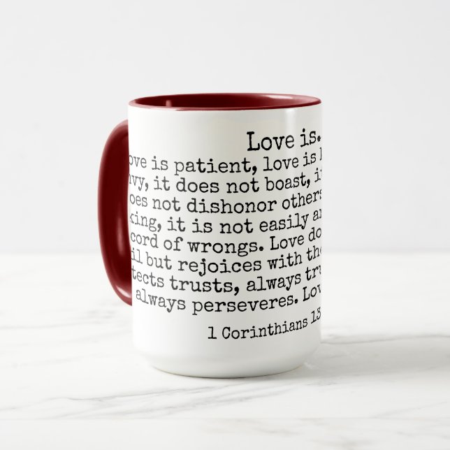 Taza El amor es (Anverso izquierdo)
