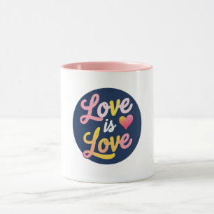 Taza El amor es amor, orgullo arcoiris