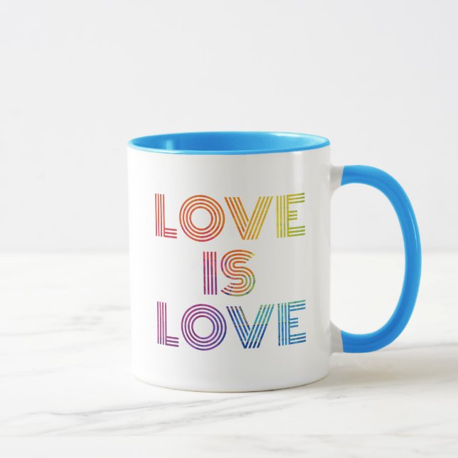 Taza El amor es amor| Tiras modernas (Derecha)