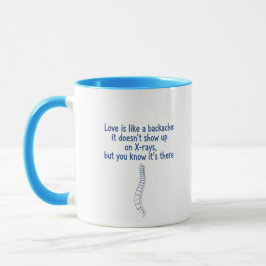 Taza "El amor es como un dolor de espalda" divertida ci