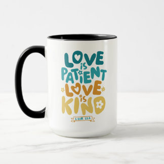 Taza El amor es paciente, el amor es amable 1 corintios