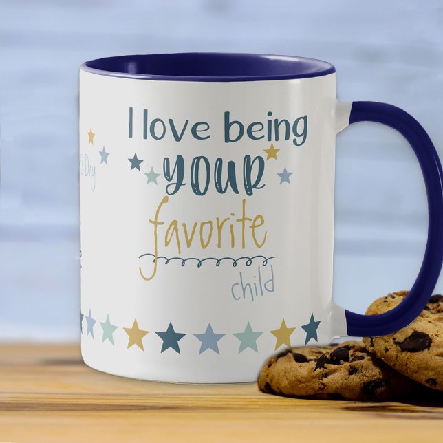 Taza El amor es tu hijo favorito - Día de padres divert (Subido por el creador)
