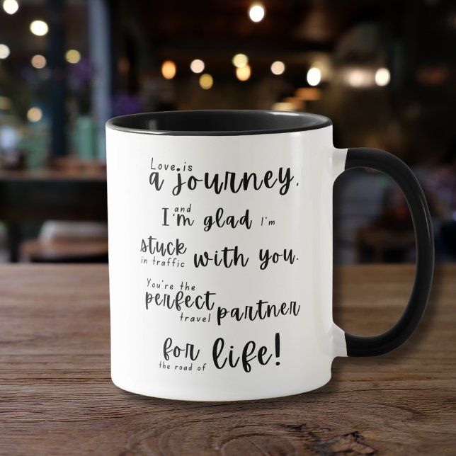 Taza El amor es un viaje - regalo romántico de aniversa (Subido por el creador)