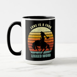 Taza El amor es una palabra de cuatro patas - Amantes d