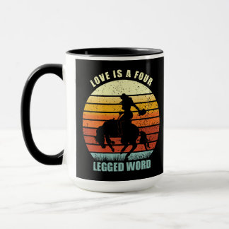 Taza El amor es una palabra de cuatro patas - Amantes d