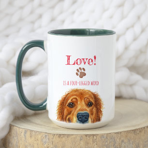 Taza El amor es una palabra de cuatro piernas Persona