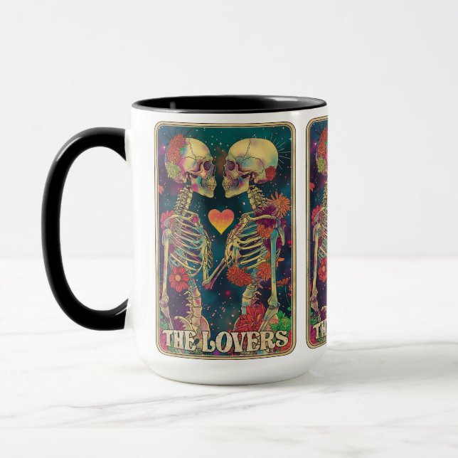 Taza ¡El amor eterno se produce aquí! ☕ 💀 ❤️ Los Amant (Izquierda)