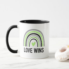 Taza El amor gana el arcoiris de género