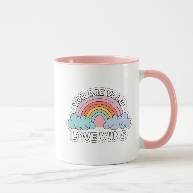 Taza El amor gana (LGBTQ) (Derecha)