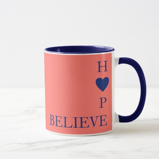 Taza El amor nunca falla | 1 Corintios 13 | BELIEVE HOP (Derecha)