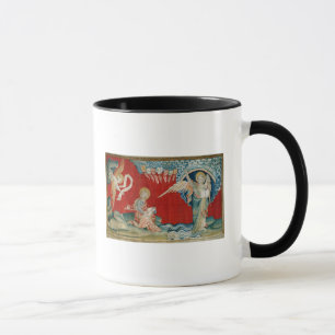 Taza El ángel con un libro abierto