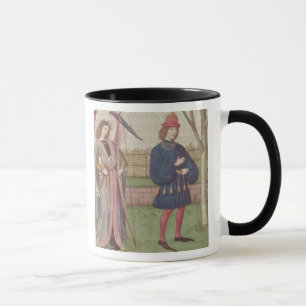 Taza El ángel del amor que aparece a un amante en
