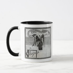 Taza El ángel, llevando a cabo las llaves del infierno