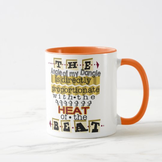 Taza El ángulo de su cuelga el diagrama científico del