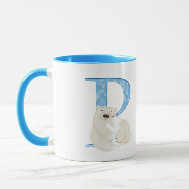 Taza El animal ABC P es para el oso polar (Izquierda)