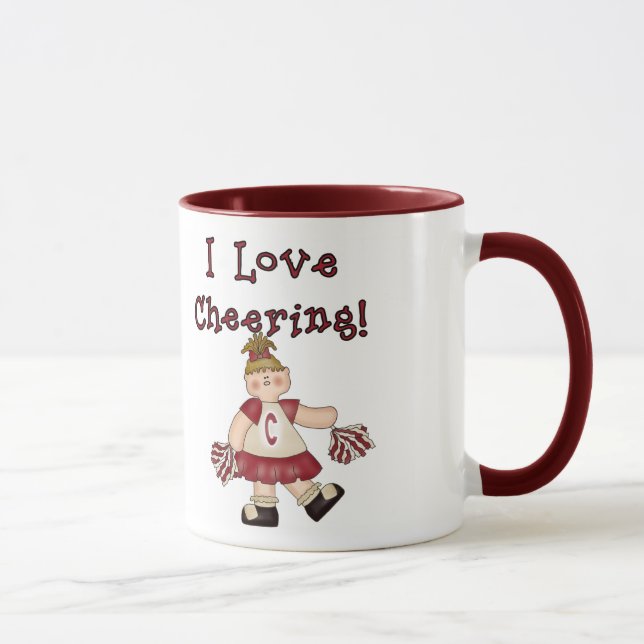 Taza El animar del amor del rojo I (Derecha)