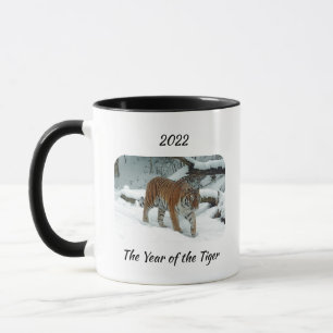 Taza El año 2022 del tigre en huelga