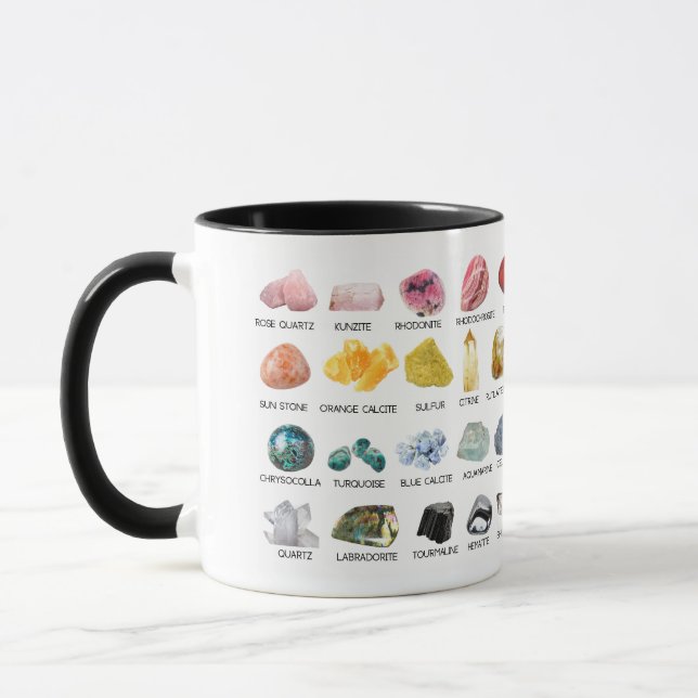Taza El Arcoiris Rodea La Colección De Cristales De Caf (Izquierda)