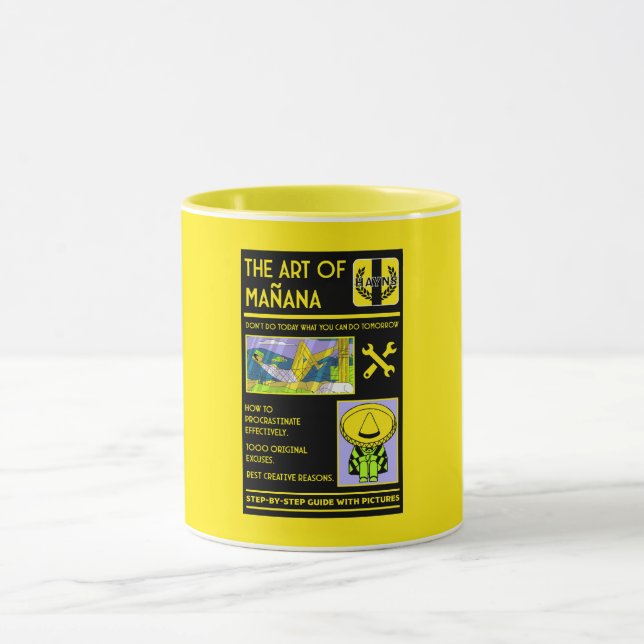 Taza El arte de la dilación - Mañana (Centro)