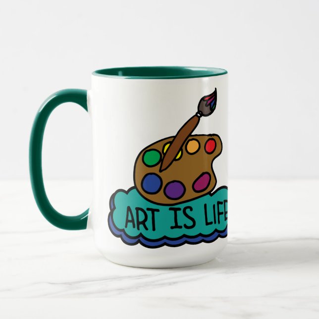Taza 'El arte es la vida' (Izquierda)