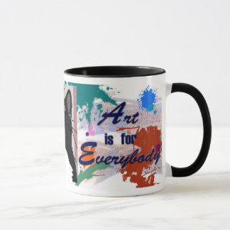 Taza ¡El arte es para todos - incluso gatos!