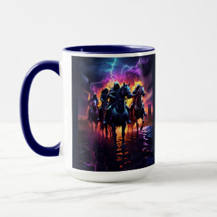 Taza El arte futurista de los cuatro jinetes