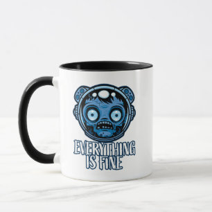 Taza El astronauta zombi está bien
