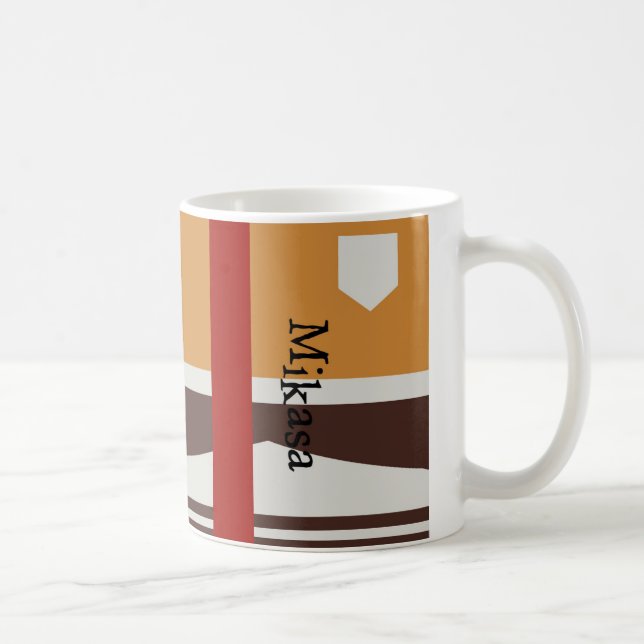 Taza El ataque contra titán inspiró la taza, Mikasa (Derecha)