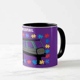 Taza El autismo monorraíl del tren Asperger Sensorial