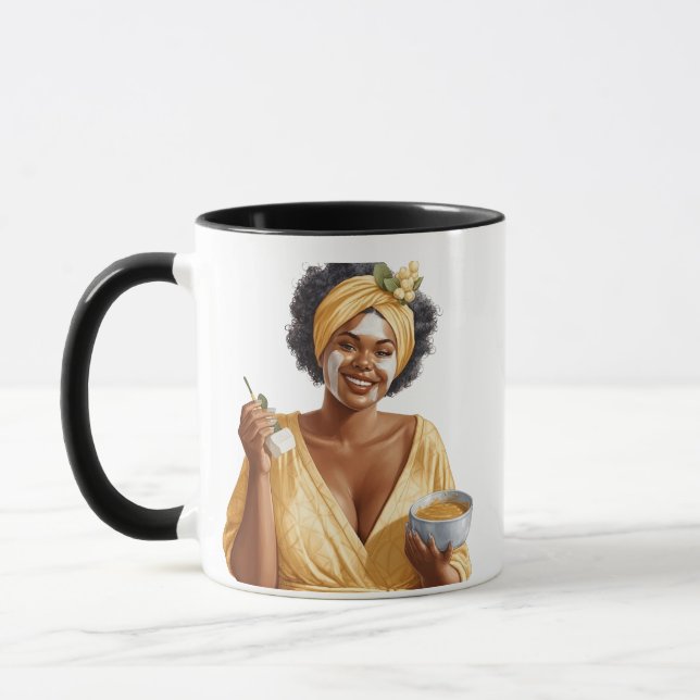 Taza El auto cuidado es mi Super Power Mug (Izquierda)