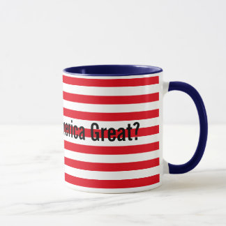 Taza El azul blanco rojo personalizable hace grande a E