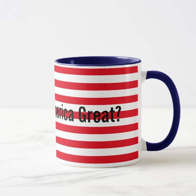 Taza El azul blanco rojo personalizable hace grande a E (Derecha)