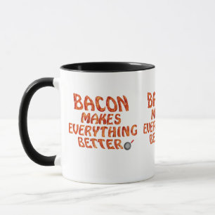 Taza El Bacon Lo Hace Todo Mejor (Pintura Digital)