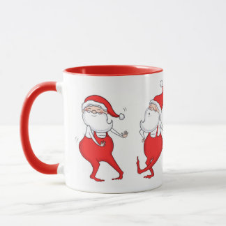 Taza El baile de Santa Claus ilustró a los Navidades Mu