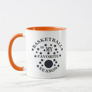 Taza El baloncesto es mi temporada favorita