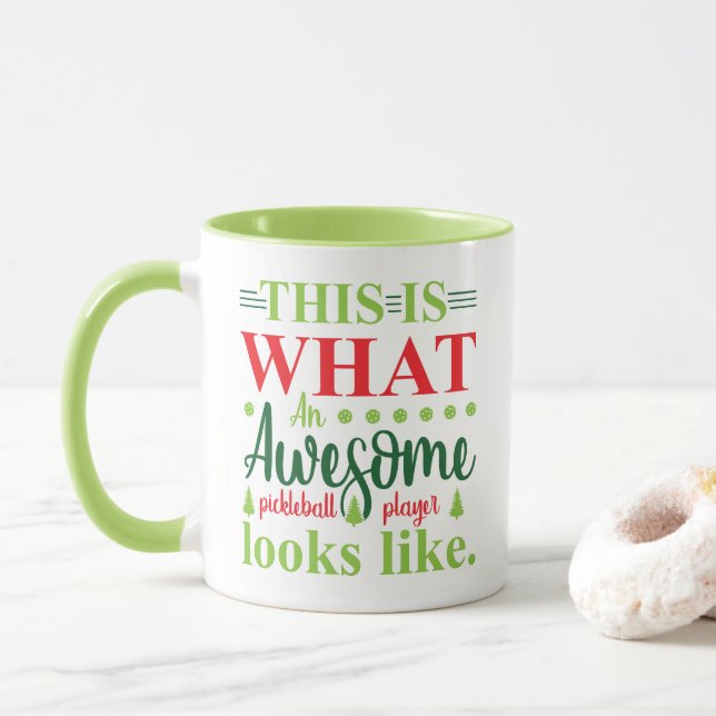 Taza El Baloncesto Parece Un Café Deportivo Verde Diver (Con donut)