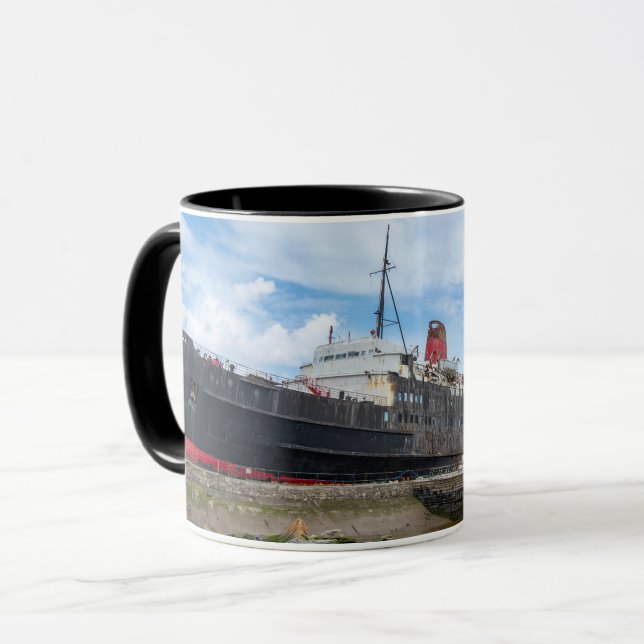 Taza El barco abandonado TSS Duke of Lancaster (Anverso izquierdo)