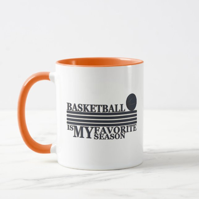 Taza El básquetbol es mi temporada favorita con el balo (Izquierda)