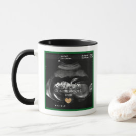 Taza El bebé de Sonograma pronto será Invitación para e
