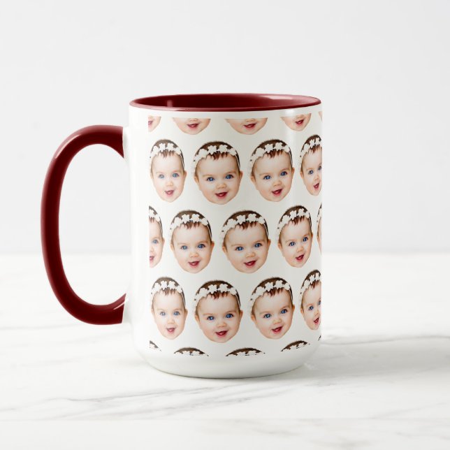 Taza El bebé enfrenta las divertidas ideas de regalo de (Izquierda)