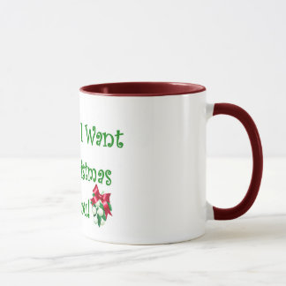 Taza El bebé todo lo que quiero para el navidad es