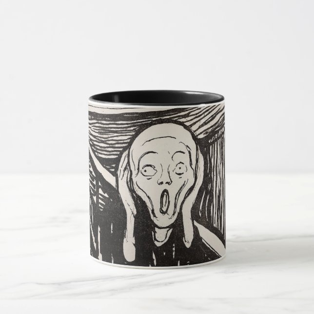 Taza El Bella Artes Edvard Munch Woodcut (1895) (Centro)